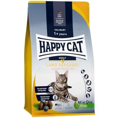 Abbildung von Happy Cat Culinary Adult Land Geflügel M Trockenfutter für ausgewachsene Katzen &amp; Kater 4 kg