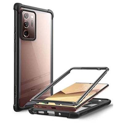 Abbildung von i Blason Transparent Hülle für Samsung Galaxy Note 20 Ultra (6.9&quot;) 5G Handyhülle Bumper Case Robust Schutzhülle Cover [Ares] OHNE Displayschutz 2020 Ausgabe, Schwarz