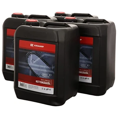 Abbildung von 4 x 5 Liter KRAMP Mineralisches Hochleistungs Kettenöl Sägekettenhaftöl auf Mineralölbasis