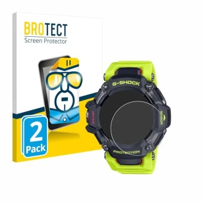 Abbildung von BROTECT (2 Stück Schutzfolie für Casio G Shock GBD H2000 Displayschutz Folie Ultra Klar