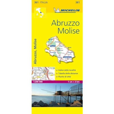 Abbildung von Abruzzo &amp; Molise Michelin Local Map 361 (Mapas Michelin)