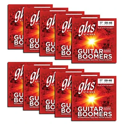 Abbildung von GHS Saiten GBCL 10 Stück Boomers Roundwound Satz E Gitarre