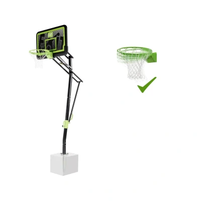 Abbildung von EXIT Galaxy Basketballkorb zur Bodenmontage mit Dunkring Black Edition