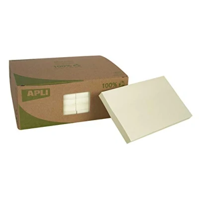 Abbildung von APLI 18321 Haftnotizen CLASSIC 125 x 75 mm, 12 Blöcke à 100 Blatt, gelb