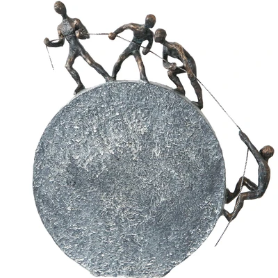 Abbildung von Casablanca by Gilde Dekofigur &quot;Skulptur Lifting&quot;, Dekoobjekt, Höhe 36 cm, mit Spruchanhänger, Wohnzimmer