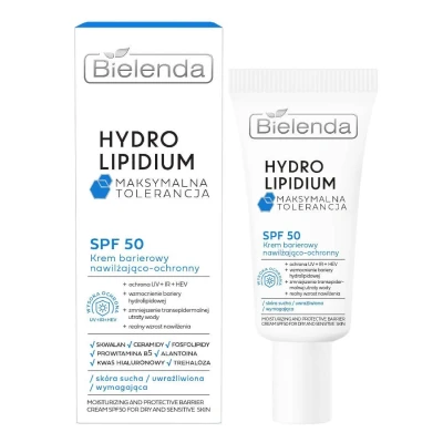 Abbildung von Bielenda Hydro Lipidium Feuchtigkeitsspendend Schutzcreme Gesichtscreme SPF 50 Pro Tag