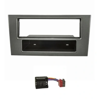 Abbildung von tomzz Audio 2415 029 Radioblende Set kompatibel mit Ford Mondeo B4Y/B5Y/BWY Facelift Bj.2003 2007 dunkelgraumetallic Quadlockadapter ISO