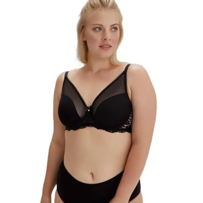 Abbildung von Dagi Women&#039;s Minimiser Minimizer Bra, Black, 80C