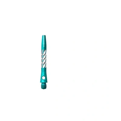 Abbildung von Unicorn Einhorn Premier Aluminium Dart Schäfte Spirale Diamant Stiele 1 Set (3), AM1036, grün, Kurz