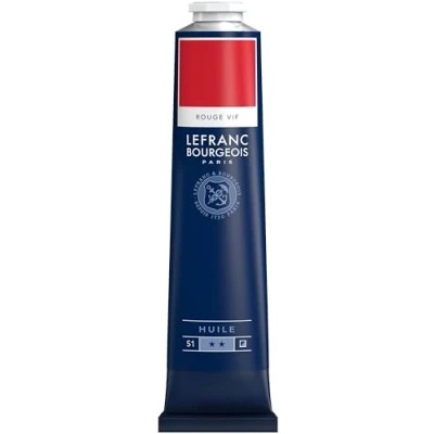 Abbildung von Lefranc Bourgeois 810058 feine Ölfarbe, lichtecht mit hervorragender Deckkraft &amp; hoher Farbintensität, gleichmässiger Konsistenz und optimaler Mischbarkeit, 150ml Tube Feuerrot