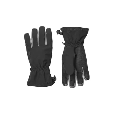 Abbildung von SealSkinz Drayton Kaltwetter Handschuhe, wasserdicht, leicht, Stulpen, schwarz, Größe XL