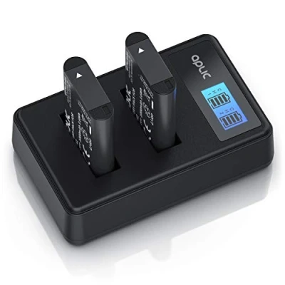 Abbildung von CSL Akkuladegerät Set inkl. 2 Akkus Kamera Batterieladegerät Ladegerät geeignet für Sony NP BX1 1000 mAh, 3,6 V Ladekapazität: 600 mAH RX100 M4 M5 M6 HX90 300 400 S100 schwarz