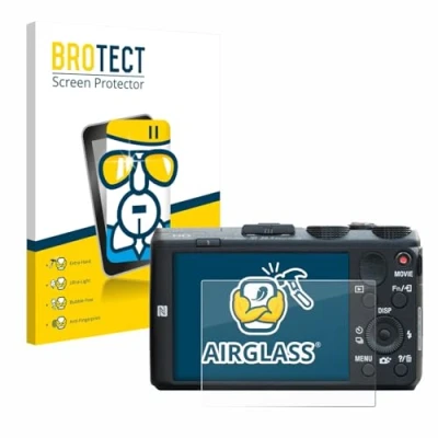 Abbildung von BROTECT Schutzglas für Sony Cyber Shot DSC HX60 Schutzfolie Panzer Folie Glas [Extrem Kratzfest 9H, Anti Fingerprint, Ultra Transparent]