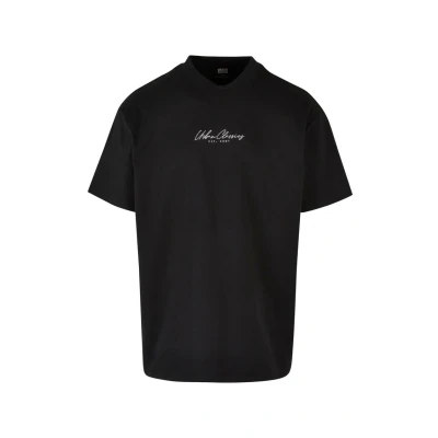 Abbildung von Urban Classics MID Embroidery TEE Tshirt print, Herren, Größe: XXL, Black