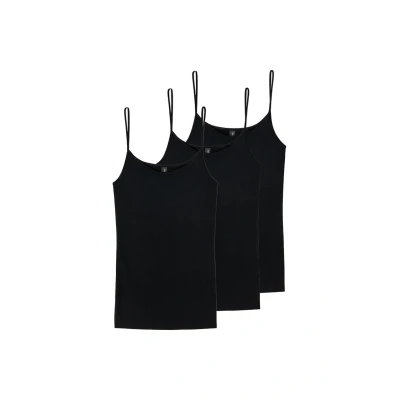Abbildung von Schiesser 3 PACK Unterhemd/shirt, Damen, Größe: 42, Schwarz