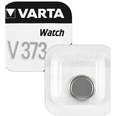 Abbildung von Varta V373 Silberoxid Batterien, Button/Coin, 1,55 V, 1,6 mm, 9,5 mm