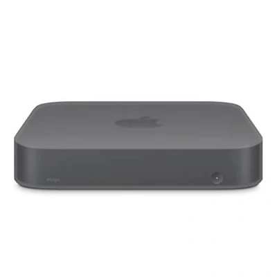 Abbildung von elago Silikonhülle Kompatibel mit Apple Mac Mini M2, M2 Pro [2023] M1 [2020] [2018], Stoßfest, Ausschnitt Design (Dunkelgrau Transluzent)