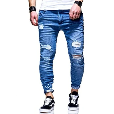 Abbildung von behype Slim fit Jeans &quot;Dino&quot;, mit tollen Used Elementen