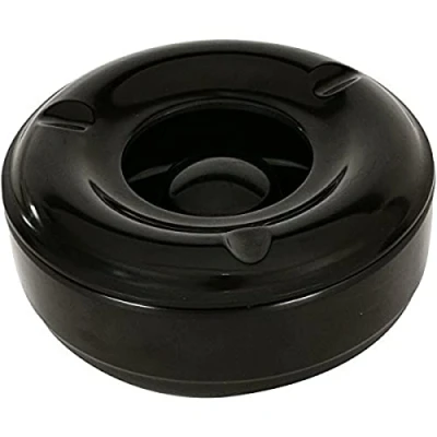 Abbildung von Genware Winddichter Aschenbecher aus Melamin, Unterteil und Deckel, 14,6 cm, NEV AT WIND