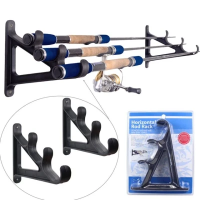 Abbildung von Croch Horizontal Wand Rutenhalter Rutenhalter, (8 tlg., Rod Rack für 9 Ruten)