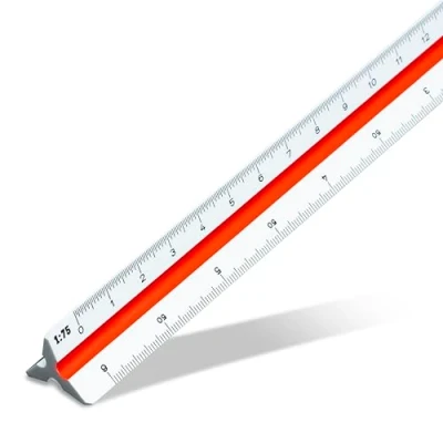 Abbildung von Aristo AR1314/5 Dreikantmaßstab Berufsschule (Kunststoff, 30 cm) weiß