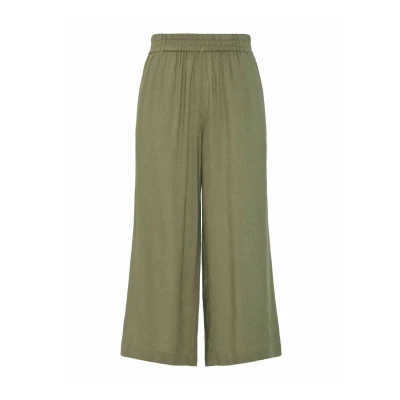 Abbildung von Pieces Culottes PIA Stoffhose, Damen, Größe: XS, Deep lichen green