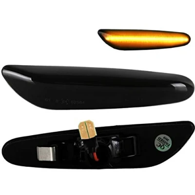 Abbildung von Do!LED LED Seitenblinker schwarz smoked mit E Prüfzeichen kompatibel E36 E46 E60 E61 E81 E82 E87 E88 E90 E91 E92 E93 Artikelbeschreibung beachten