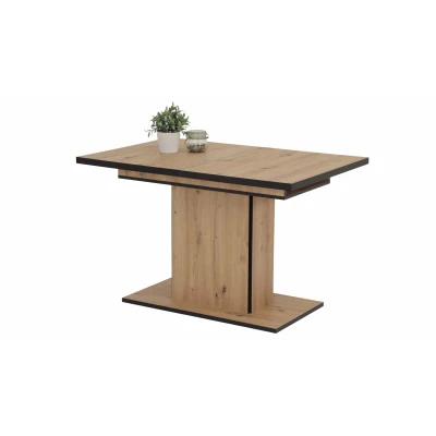 Abbildung von Apollo Esszimmertisch Säulentisch Ariana, Holzwerkstoff melaminbeschichtet, Dekor Artisan, ausziehbar 120 160x80x76cm