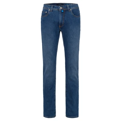 Abbildung von Pierre Cardin Futureflex LYON Rivet Jeans Straight Leg, Herren, Größe: 40x32, Ocean blue stonewash