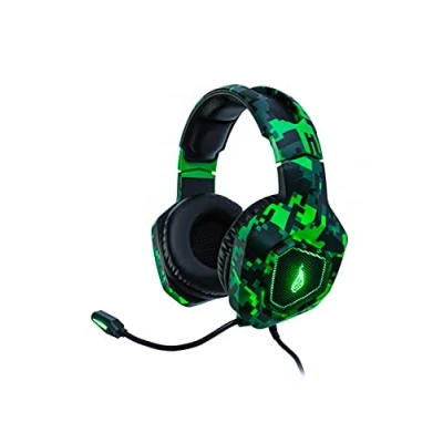Abbildung von SureFire Skirmish Gaming Headset, Headset PC &amp; Playstation Xbox, Kopfhörer, 390g, mit Stereo 2.0 Sound LED Beleuchtung, Gaming, Gamer USB 3.2 Gen 1