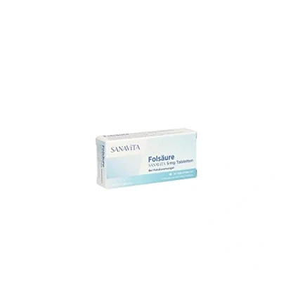 Abbildung von Folsäure Sanavita 5 mg Tabletten 20 St