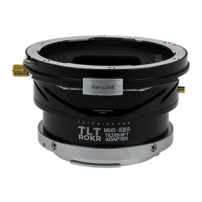 Abbildung von Fotodiox Pro TLT ROKR Tilt/Shift Lens Adapter Compatible with Mamiya 645 (M645) Mount Lenses on Canon RF Cameras