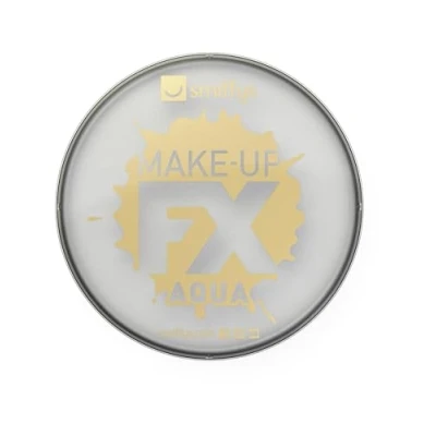 Abbildung von Smiffys Make Up FX, Aqua Gesichtsund Körperfarbe, Metallisch Silber, 16ml, Wasserbasierend