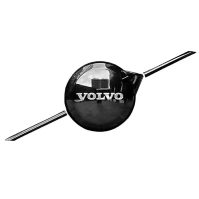 Abbildung von SANNITOU Auto Emblem Aufkleber für Volvo XC60 2022 2023,Autoaufkleber Kühlergrill Front Motorhaube Kofferraum 3D Logo Heckklappen Buchstaben Selbstklebende Ersatz Dekoration