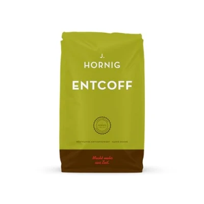 Abbildung von J. Hornig Kaffeebohnen Entcoffeiniert, Entcoff, 500g ganze Bohnen, entcoffeinierter Kaffee mit mildem Geschmack, für Vollautomaten, Filterkaffee und Espressokocher
