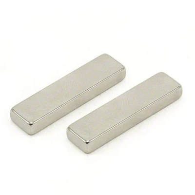 Abbildung von N42 Neodym Magnet Für Kunst, Handwerk, Modellherstellung 40mm x 10mm 5mm Dick 8,3kg Zug Pack von 20