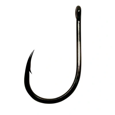 Abbildung von Gamakatsu LS 3313F New Label Eyed Hooks Schwarz Hakengröße 10 Karpfenhaken