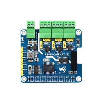 Abbildung von Isolated RS485 CAN HAT (B) for Raspberry Pi Series, SPI Communication, 2 Ch and 1 CAN, Converts to CAN/RS485
