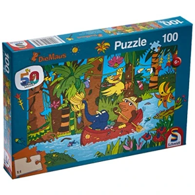Abbildung von Schmidt Spiele Puzzle Die Maus, Im Dschungel (Kinderpuzzle), 199 Puzzleteile