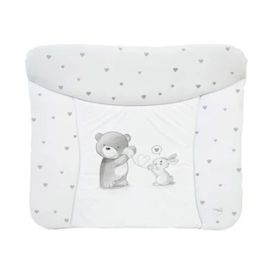 Abbildung von Ceba Baby® weiche Wickelauflage 75x72 cm Baby Wickelunterlage Wickeltischauflage für Junge und Mädchen Wasserdicht, abwaschbar OEKO TEX® Standard 100 Made in EU Liebesgespräch