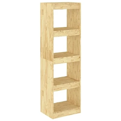 Abbildung von vidaXL Massivholz Kiefer Bücherregal Raumteiler Standregal Aktenregal Raumtrenner Regal Wandregal Büroregal Mehrzweckregal 40x30x135,5cm
