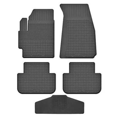 Abbildung von Fußmatten Vorne, Hinten + Tunnel für Mitsubishi Outlander 3 ab 2012 Gummi Gumimatten