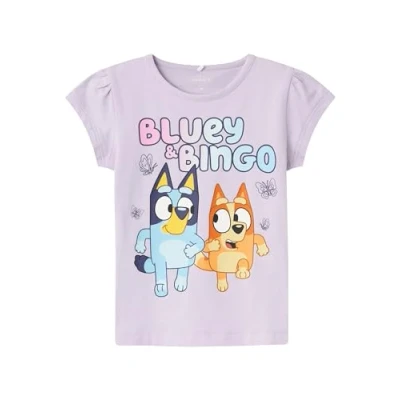 Abbildung von Name it Bluey Tshirt print für Kinder, Größe: 92, Orchid petal
