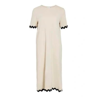 Abbildung von VILA MIDI Vicalisa KURZÄRMELIGES Freizeitkleid, Damen, Größe: Small, Birch
