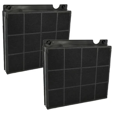 Abbildung von vhbw 2x Aktivkohlefilter kompatibel mit AEG DBB4650M, DBB4950M, DBB5660HM, DBB5760HM, DBB6960HM, DBB3950MM Dunstabzugshaube