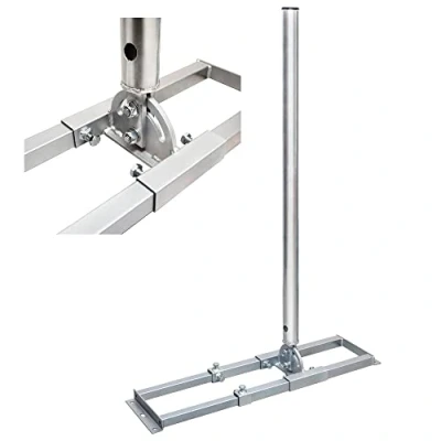 Abbildung von Premium X Profi X100 48K SAT Dachsparrenhalter 100cm Mast 48mm Stahl feuerverzinkt Sparren Halterung für Satelliten Antenne Satellitenschüssel mit Kabeldurchführung