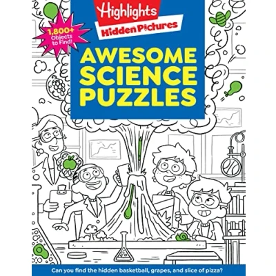 Abbildung von Awesome Science Puzzles: Find and Seek 100+ Hidden Picture Puzzles for Kids 6+, Highlights Puzzle Book (Highlights Pictures)