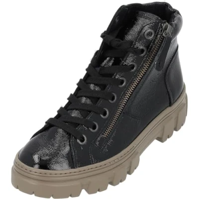Abbildung von Paul Green Sneaker high Knautschlack black, Damen, Größe: 36, black Schuhe