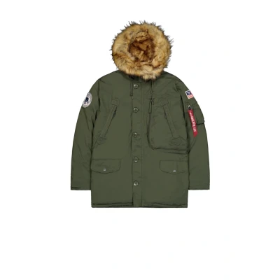 Abbildung von Alpha Industries Polar Parka, Herren, Größe: Small, Dark green