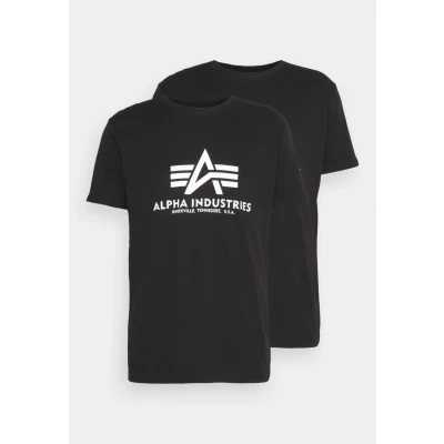 Abbildung von Alpha Industries Basic T 2 Pack Shirt für Herren Black